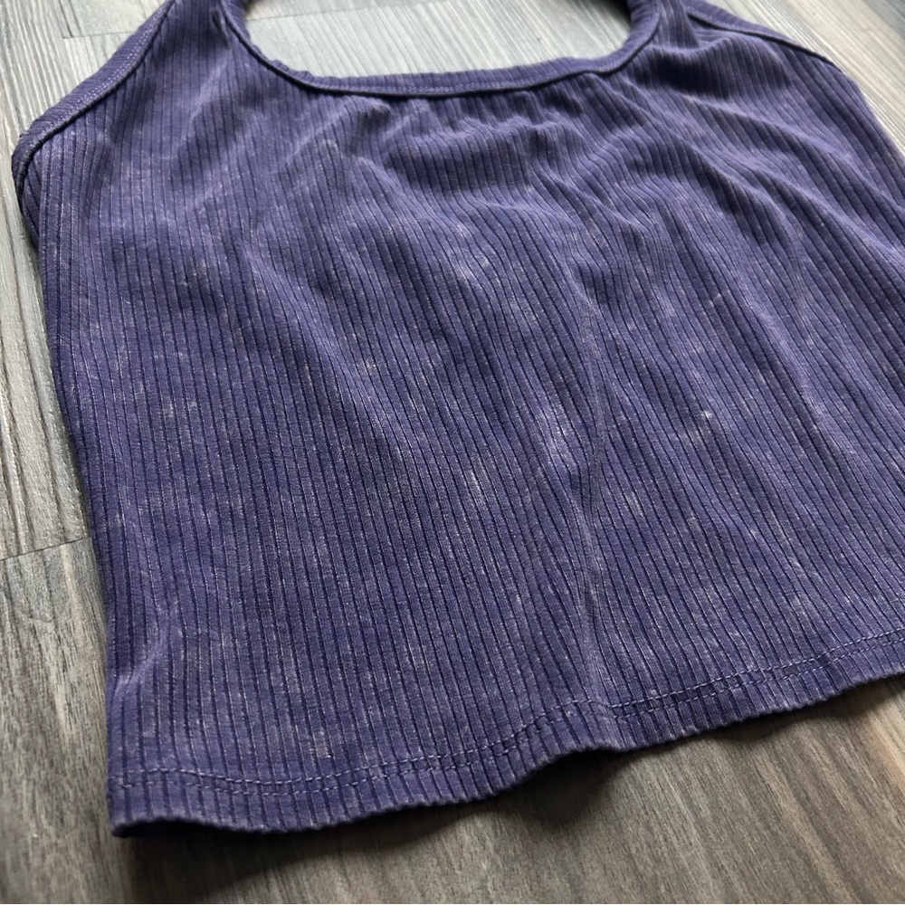 Wild Fable Ribbed Halter Crop Tank - Picture 2 of 5